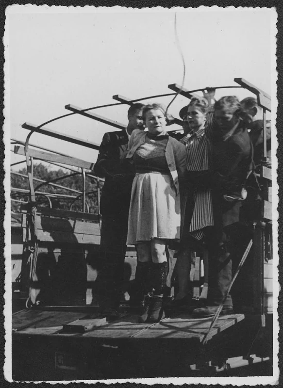 Wanda Klaff before the death sentence was carried out. From the Stutthof Museum archive, 4 July 1946.